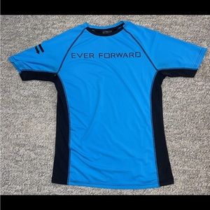 Men's Ever Forward Performance T-Shirt Black/Blue Mens Sz Small